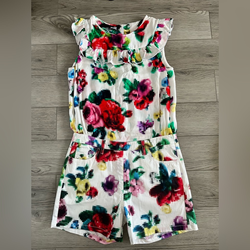 Love Moschino 3D Print Overall, Size 6